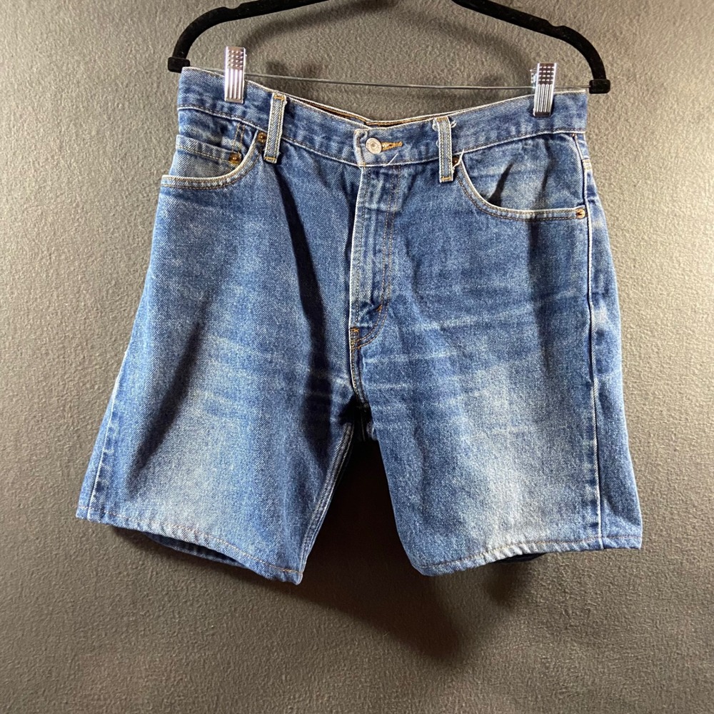 y2k Levis 505 Shorts jeans‎ 32 Blue Jorts Workwear baggy denim Grunge Skater 90s